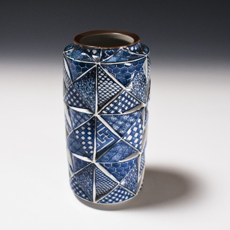 Sométsuké Vase by Kanzan Shigeta: click to enlarge