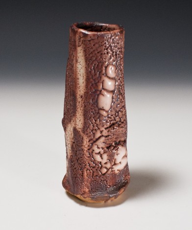 Murasaki Shino Vase by Suzuki Tomio: click to enlarge