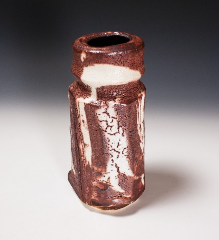 Murasaki Shino Vase by Suzuki Tomio: click to enlarge