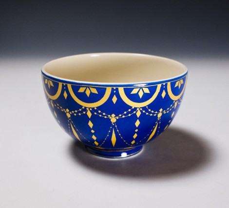 Kirikané Tea Ceremony Bowl by Wada Tōzan: click to enlarge