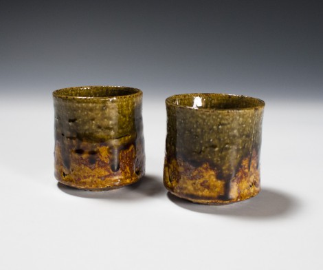 Ameyūsai Green Tea Cup Set by Ikai Yūichi: click to enlarge