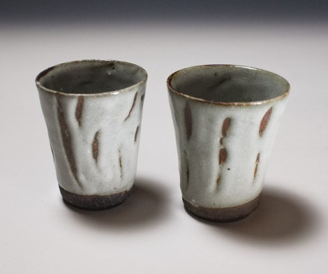 Hakuyūsai Green Tea Cup Set by Ikai Yūichi: click to enlarge