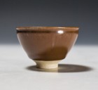 Kaki Tenmoku Saké Cup by Kamada Kōji