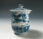 Sansui Lidded Green Tea Cup by Murata Tetsu