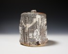 Nezumi Shino Fresh Water Jar by Suzuki Tomio